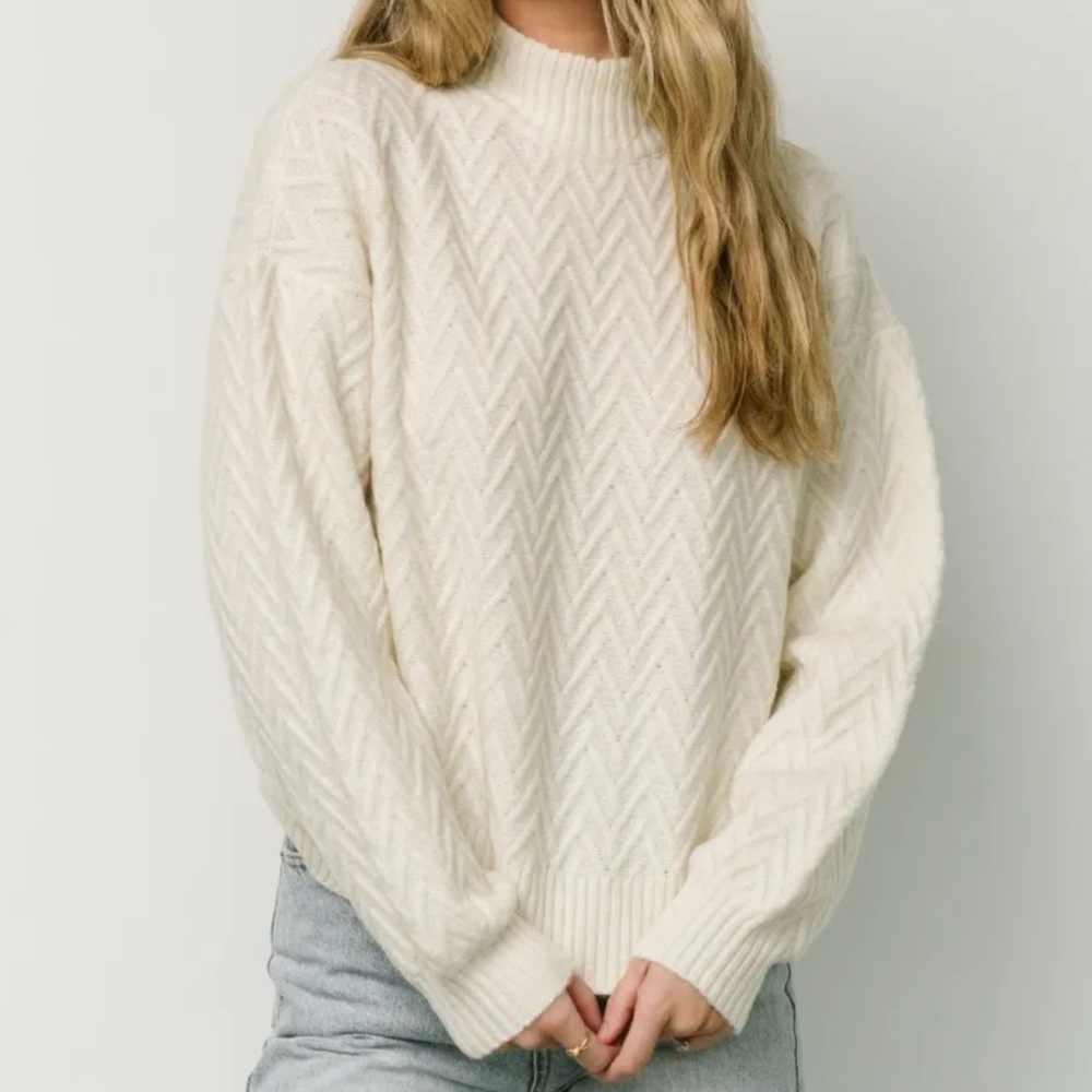 Baltic Born McRae Knit Sweater Ivory